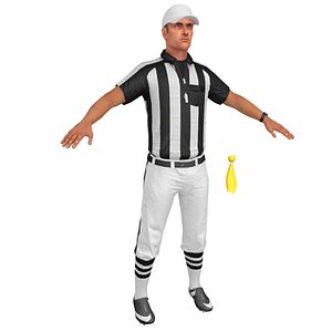 football referee 3D model