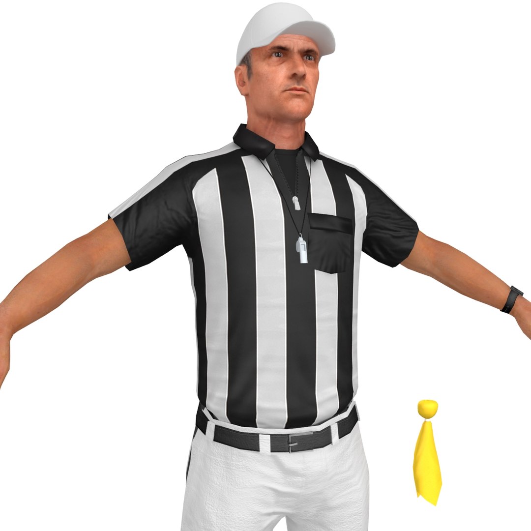 Football Referee 3D Model - TurboSquid 1299861