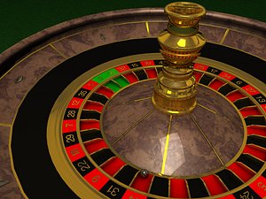 3d roulette table wheel