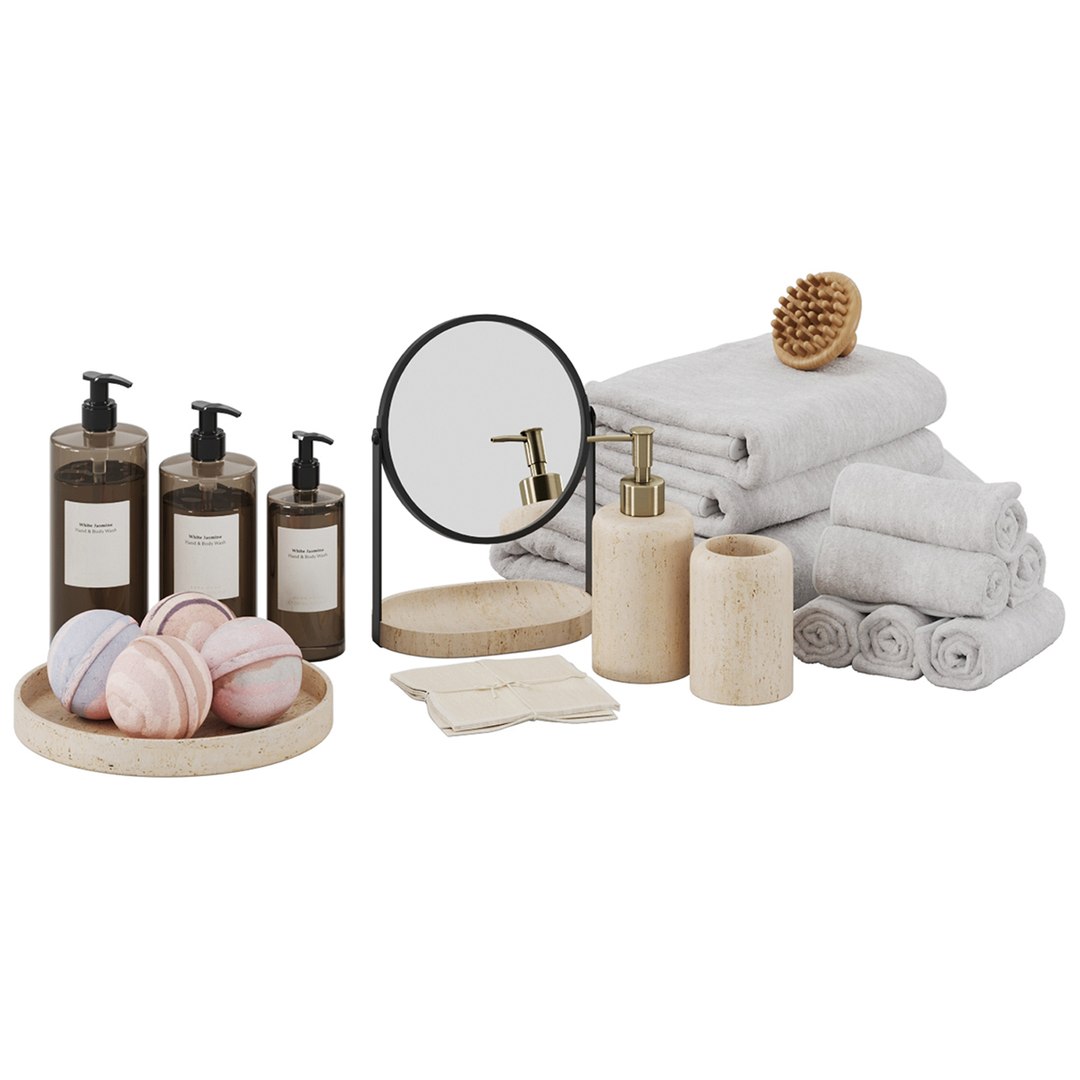 3D Bathroom Decor Zara Model - TurboSquid 2059924
