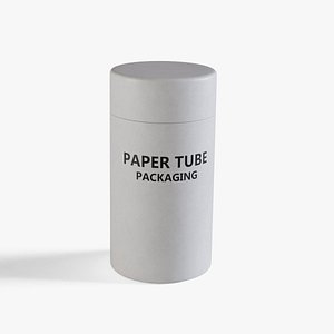 White Paper Tube 3 3D model