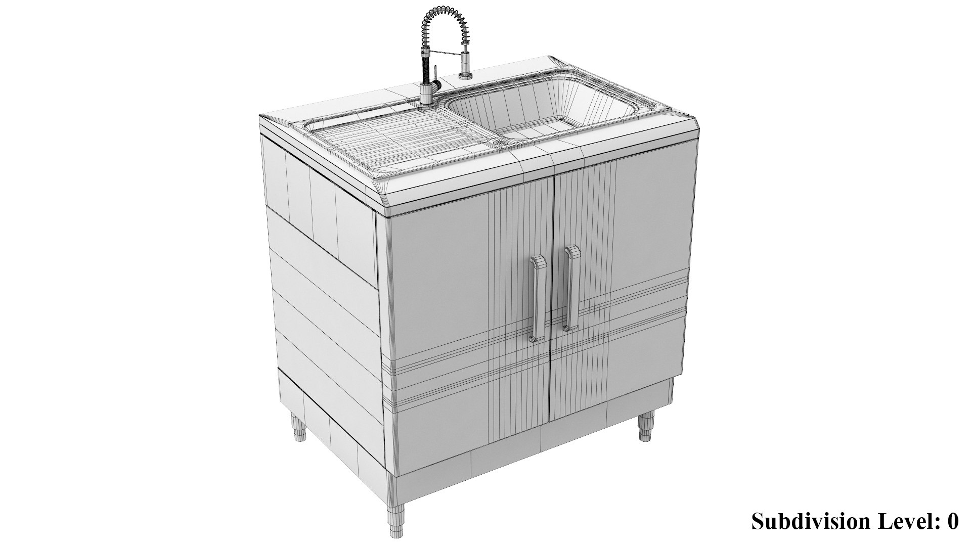 Real Kitchen Sink Model - TurboSquid 1510316