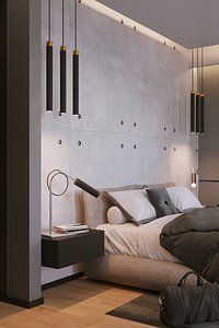 bedroom interior scene corona 3D model