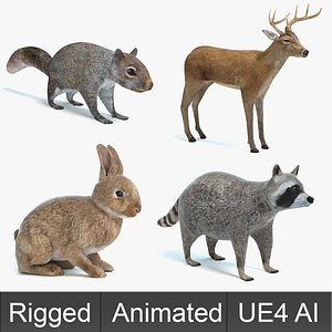 Animated Game Animals Set 1