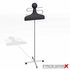 3ds max coat rack