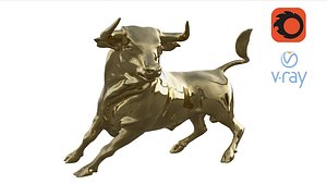 3D Golden Bull model