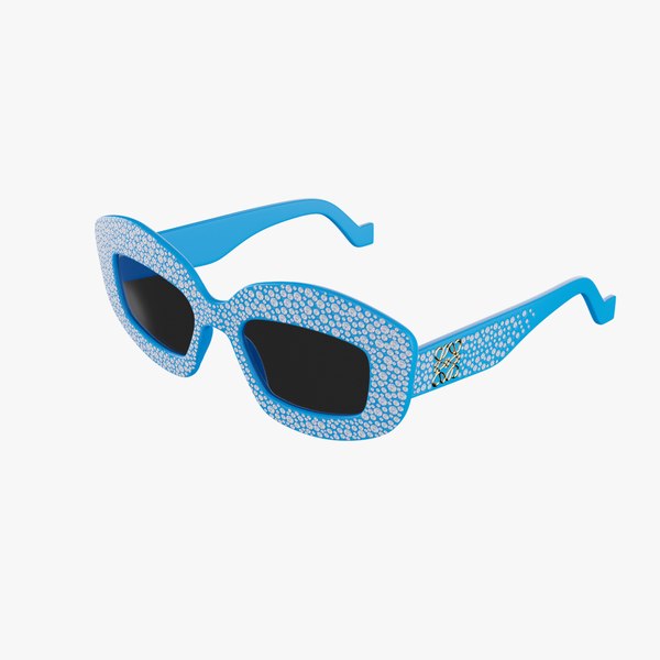 3D LOEWE blue sunglasses model