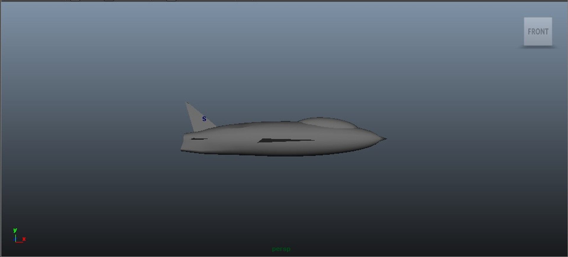 Free Simple Jet 3d Model