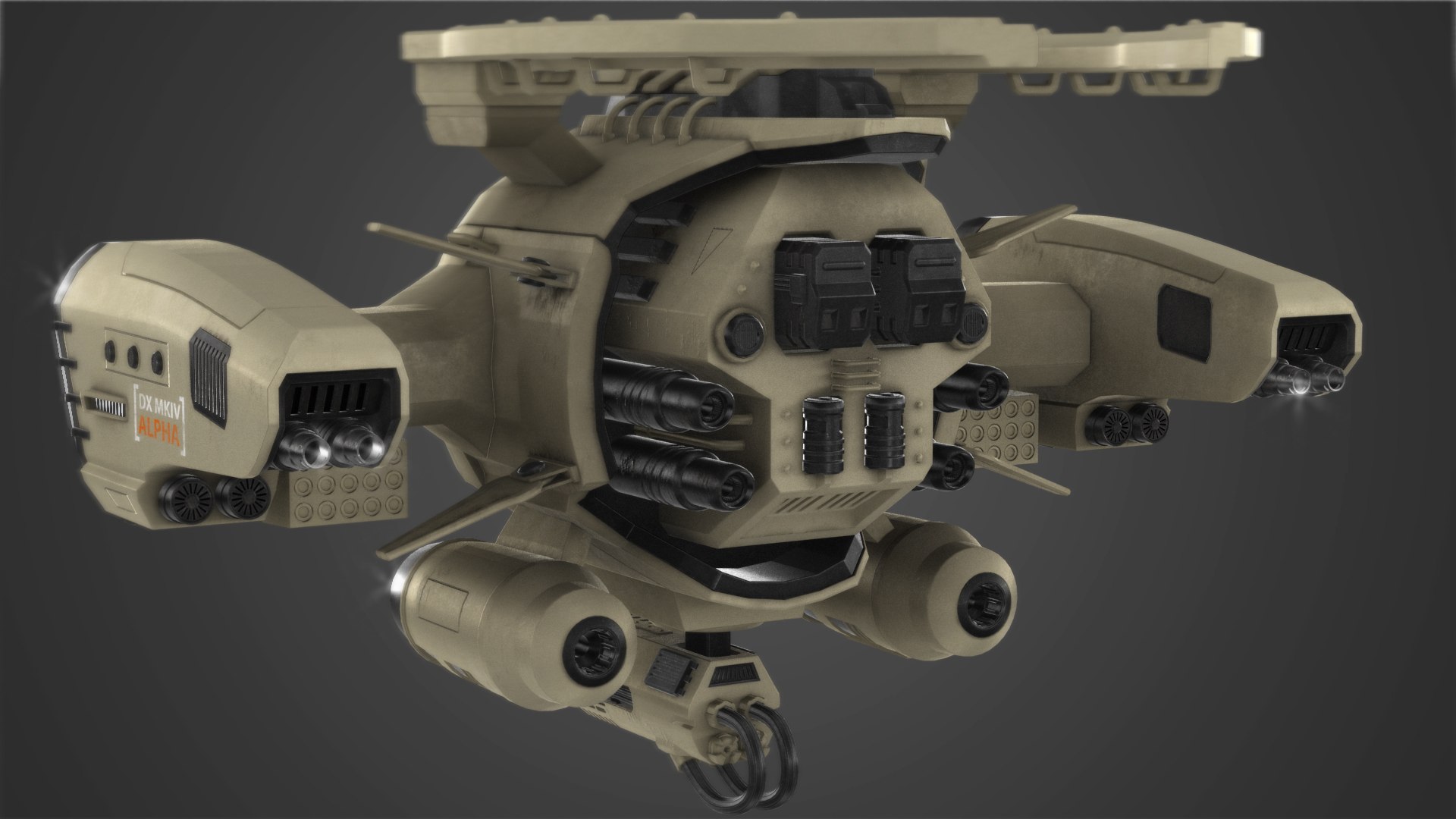 Sci Fi Drone Futuristic 3D Model - TurboSquid 1474701