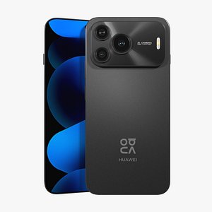 3D Huawei nova 16 SE Black model