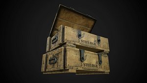 3d model german hand grenade crate
