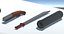 Kostenloses Low-Poly-19-Waffenpaket Kostenloses VR / AR / Low-Poly-3D-Modell