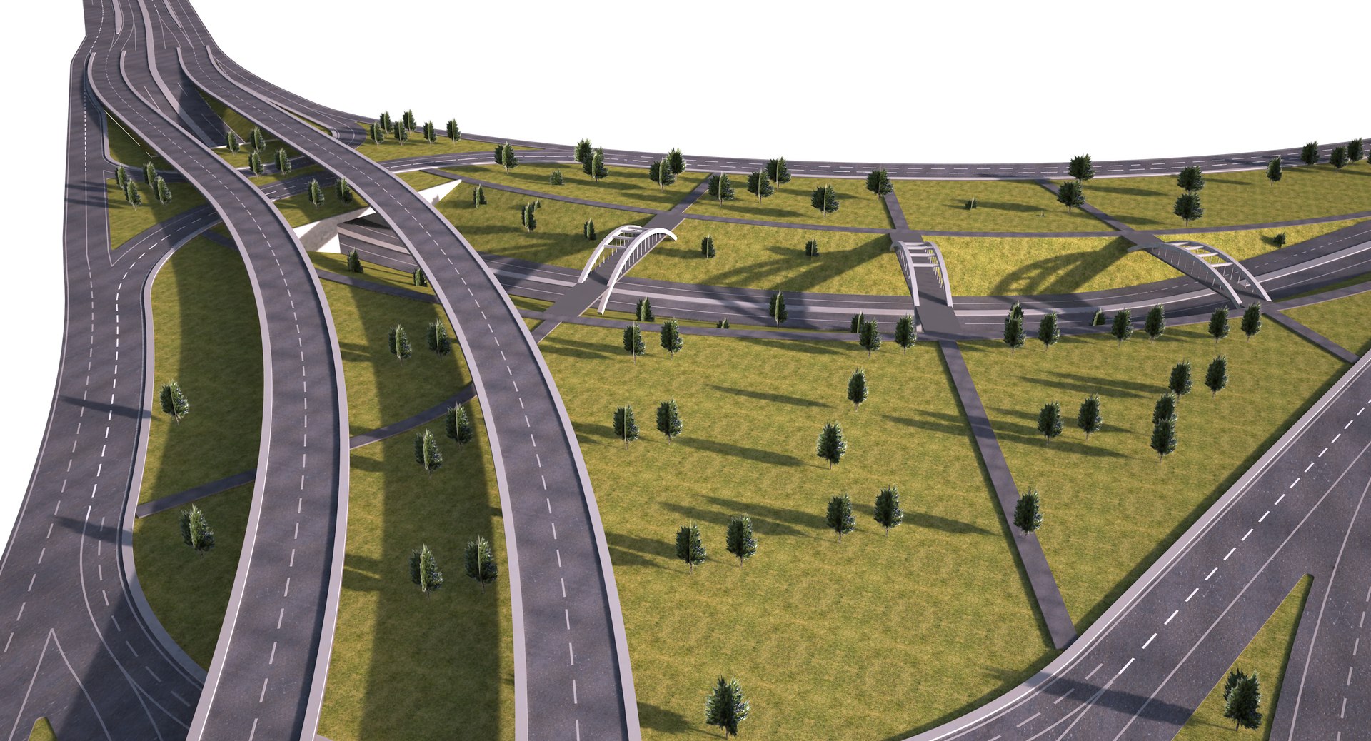 Highway Way Model - TurboSquid 1187999