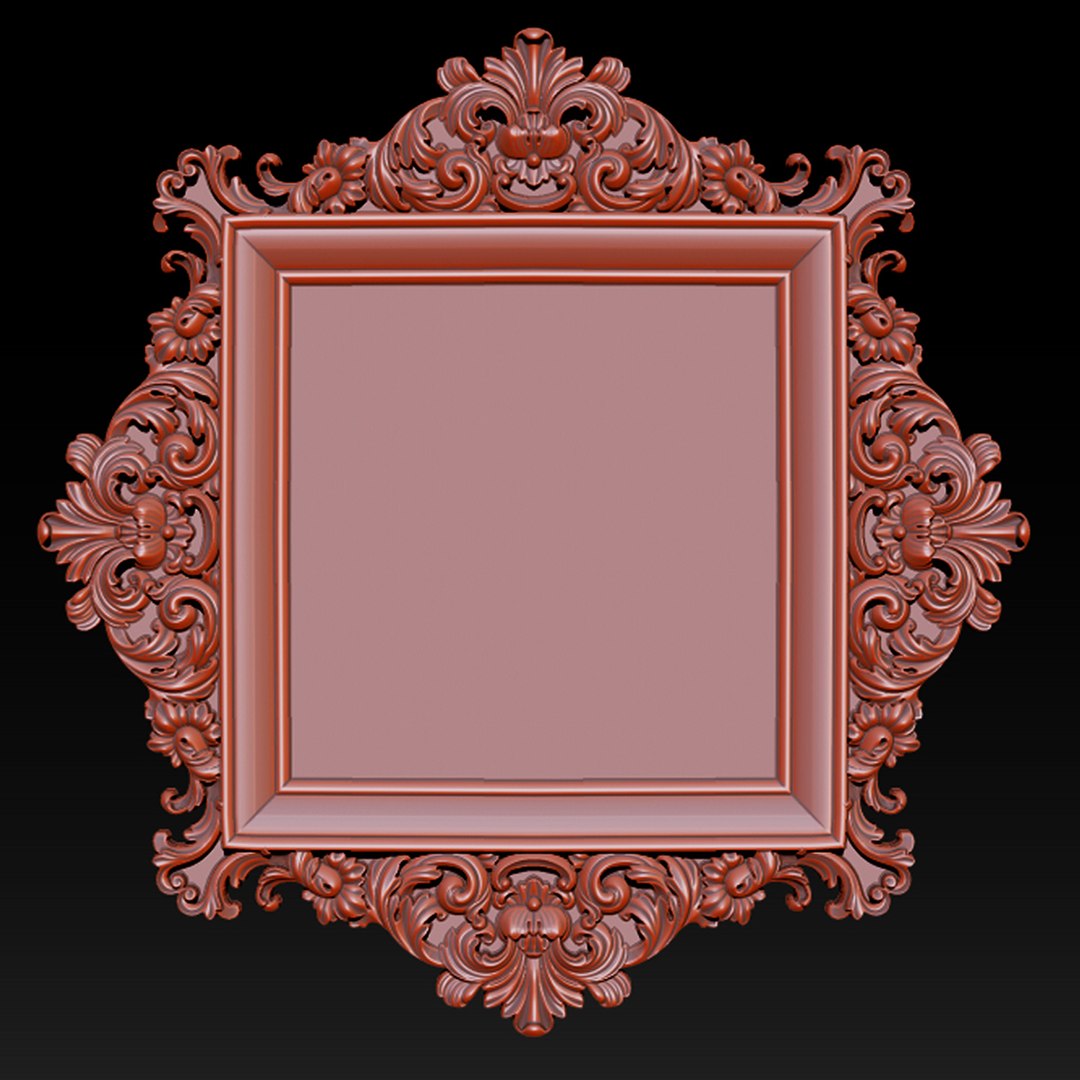 3D Classical Carved Frame TurboSquid 1861901