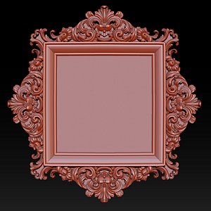 3D Classical carved frame