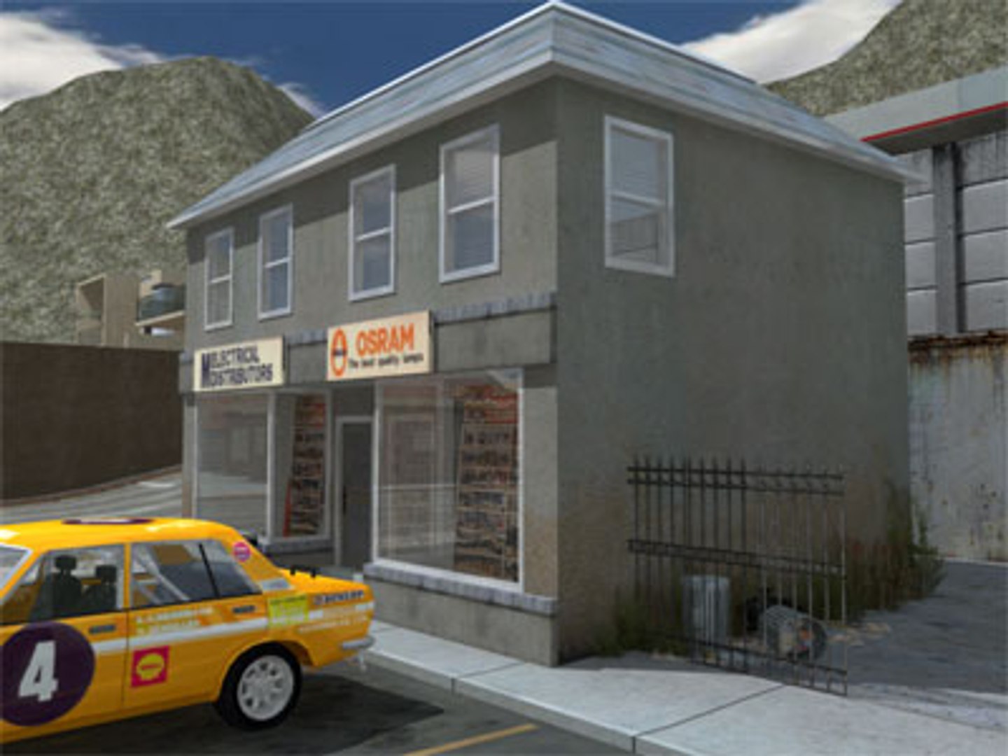 Free Small Shops 3d Model