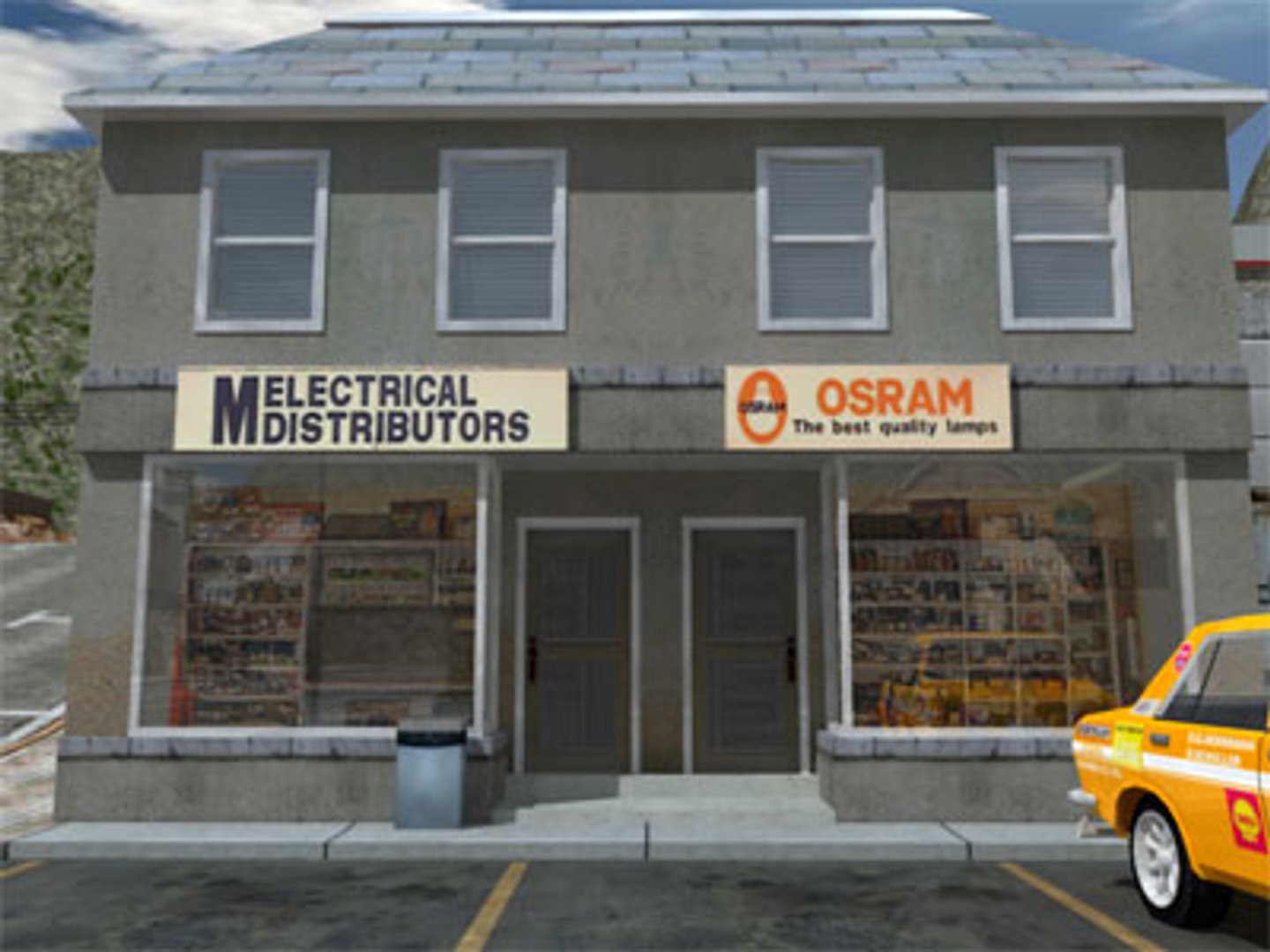 Free Small Shops 3d Model