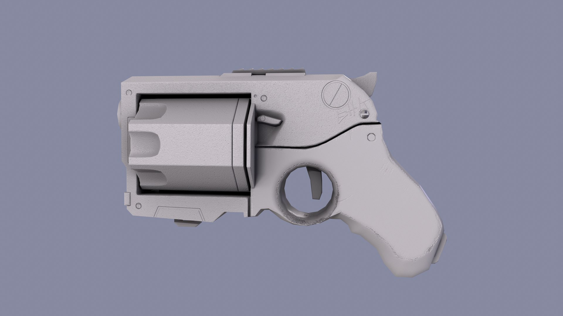 Revolver Sci-fi Game Ready Pbr Low-poly Model 3D - TurboSquid 1745865