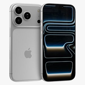 3D Apple iPhone 17 Pro Silver model