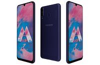 Samsung Galaxy M30 Blue Low Poly