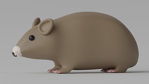 3D Cartoon Mouse Rat model