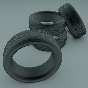 3D Car tire