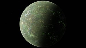 3D 8K Alien Radioactive Planet 9 model
