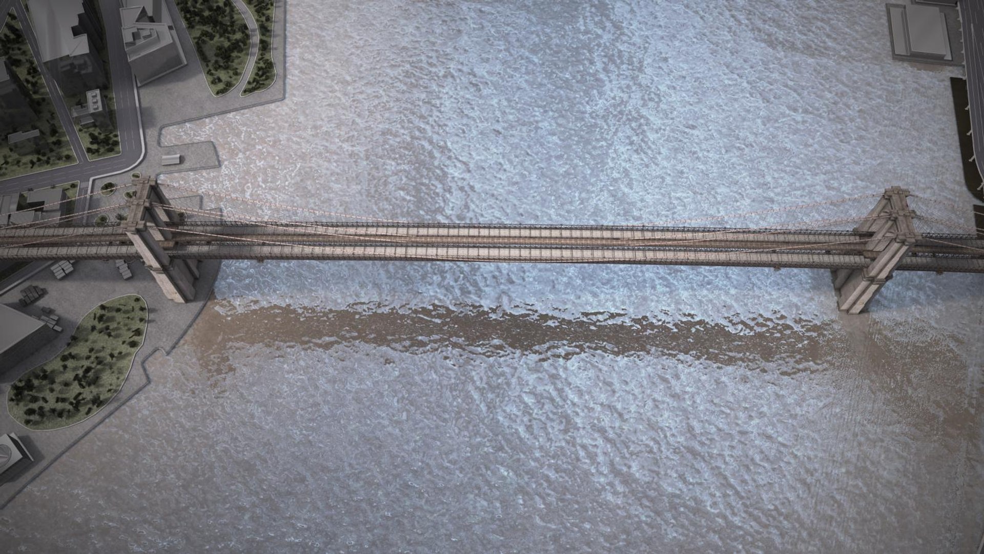 3d Brooklyn Bridge Model