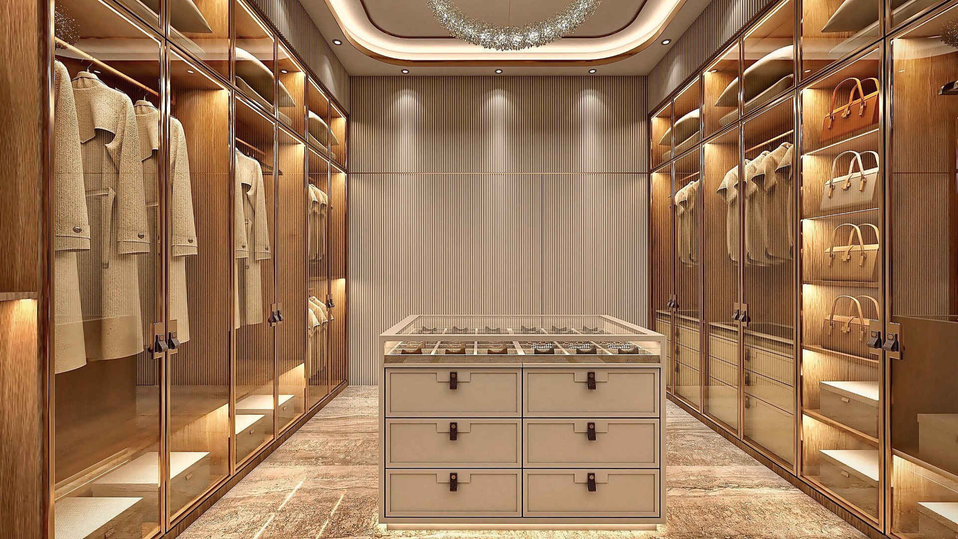 3D Walk-in Wardrobe 005 Model - TurboSquid 2426090