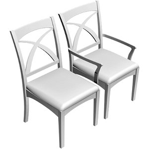 dining armchair chair obj