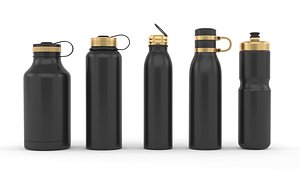 3D Water Bottle Collection model