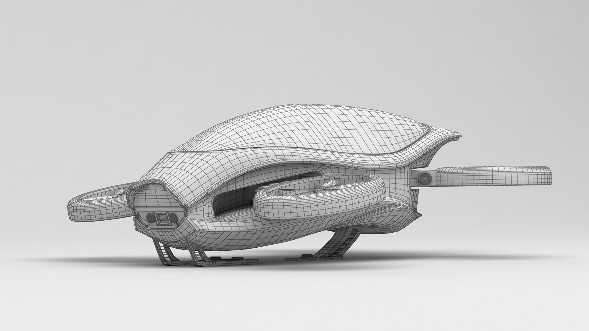 Sci Fi Drone 3D Model - TurboSquid 2010420