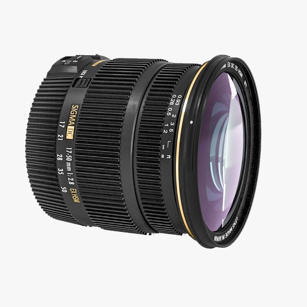 3d model of lens sigma 17-50mm os