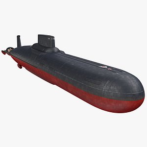 3D typhoon class submarine project model