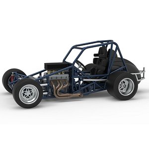 3D Sprint car Base Version 2 Scale 1 to 25 model