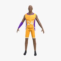 Lowpoly Basketball player - Kobe Bryant