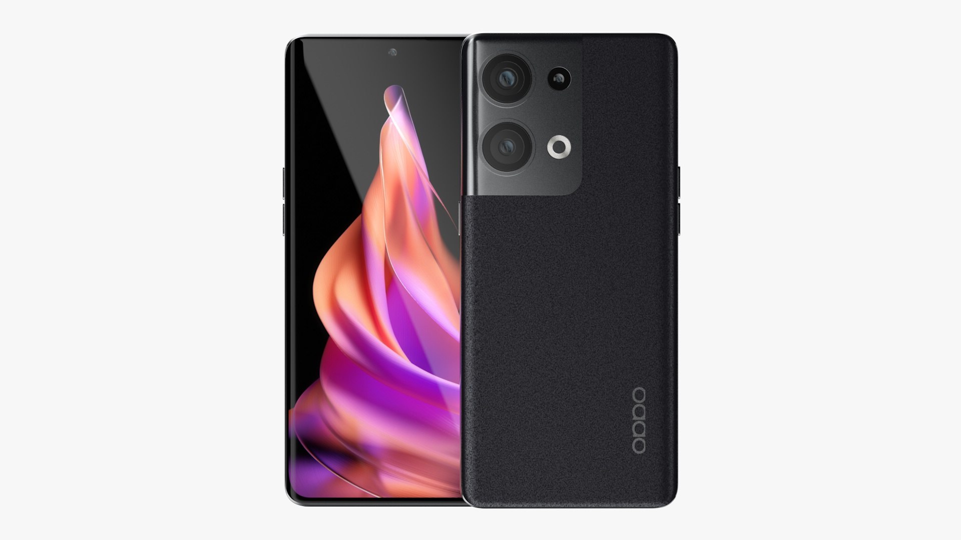 OPPO Reno 9 Pro Plus Black 3D Model TurboSquid 2001851