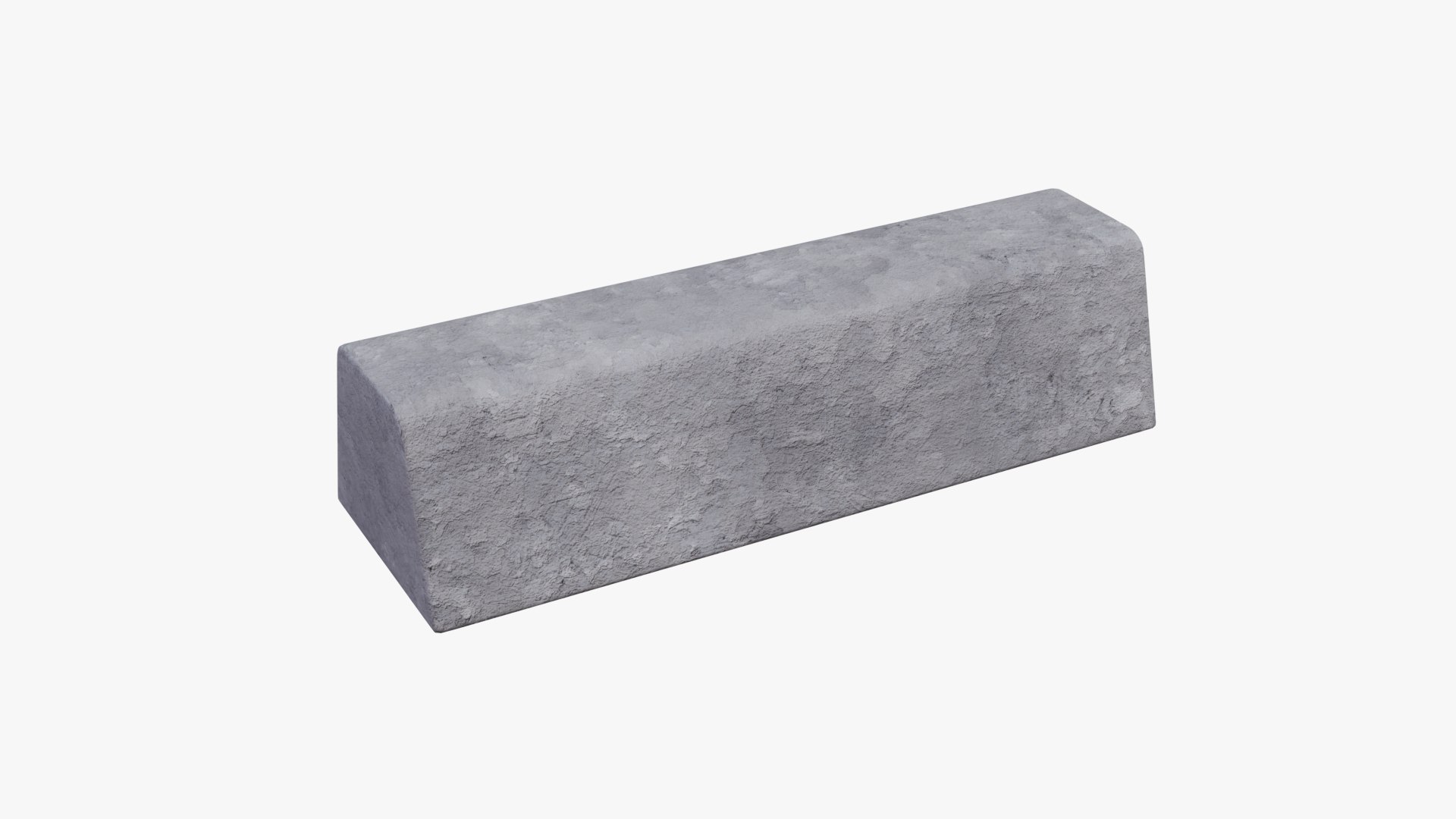 3D Concrete Curb - 24 Inches - TurboSquid 2205633