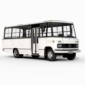 Minibus MB 608D Clean Version 3D model