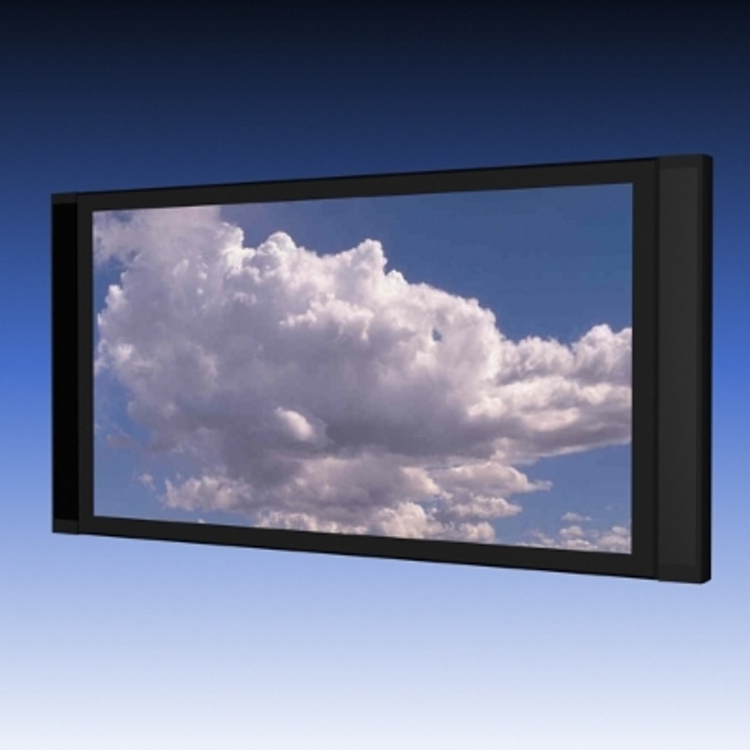 Flat Screen Monitor 3d Model