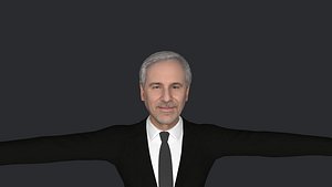 3D Steven Speilberg  Hyper Realistic Full Body Fully Rigged 3D Character model