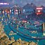 Cyberpunk City and Jungle Volcanic Race Course Environment