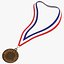 olympic medals 03 3D model