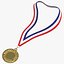 olympic medals 03 3D model