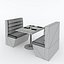 restaurant booth 3d max