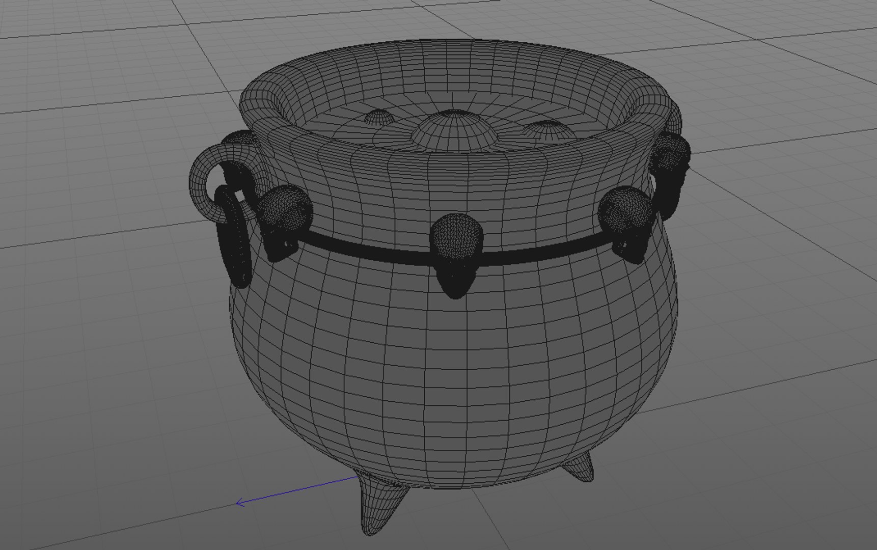 3d Model Witch Caldron