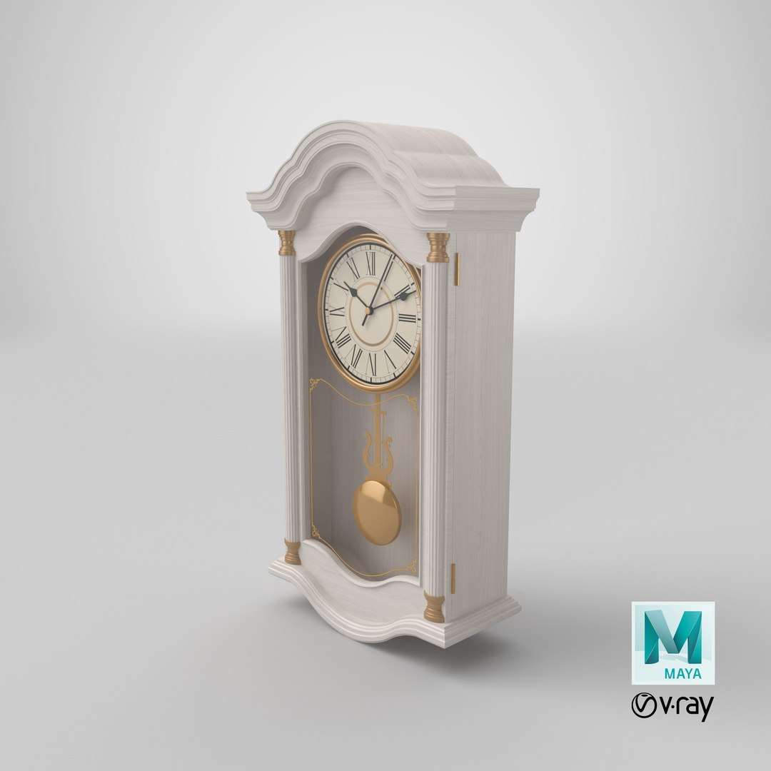 Classic Wall Clock 03 3D Model - TurboSquid 2159741