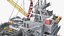 Shell Perdido Oil Platform Rigged for Modo