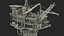 Shell Perdido Oil Platform Rigged for Modo