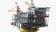 Shell Perdido Oil Platform Rigged for Modo